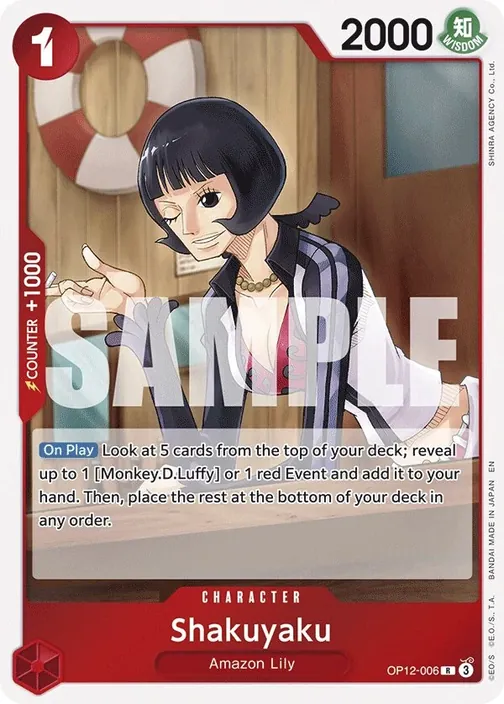 Carte One Piece anglaise OP12-006 Shakuyaku
