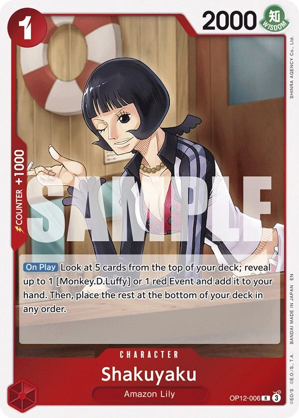 Carte One Piece anglaise Shakuyaku OP12-006 R
