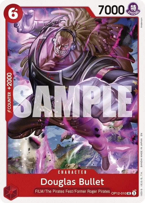 Carte One Piece anglaise OP12-010 Douglas Bullet
