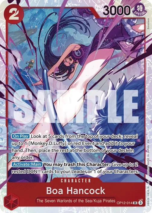 Carte One Piece anglaise OP12-014 Boa Hancock