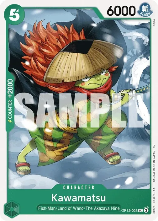 Carte One Piece anglaise OP12-023 Kawamatsu