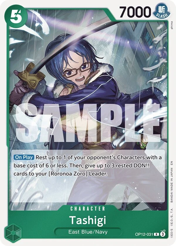 Carte One Piece anglaise Tashigi OP12-031 R