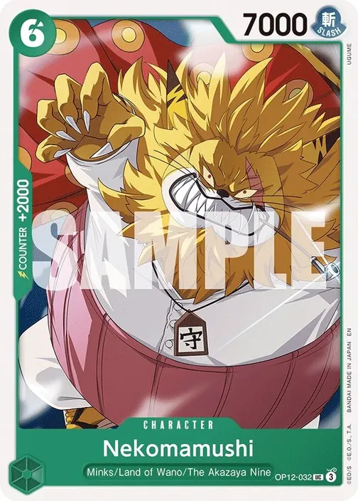 Carte One Piece anglaise OP12-032 Nekomamushi