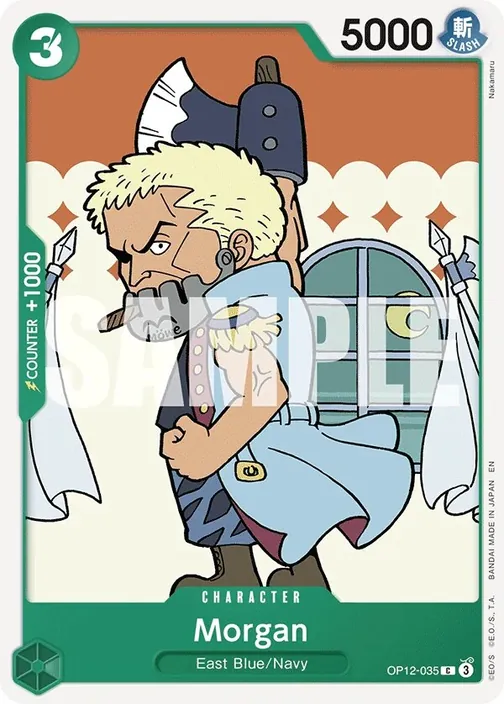 Carte One Piece anglaise OP12-035 Morgan
