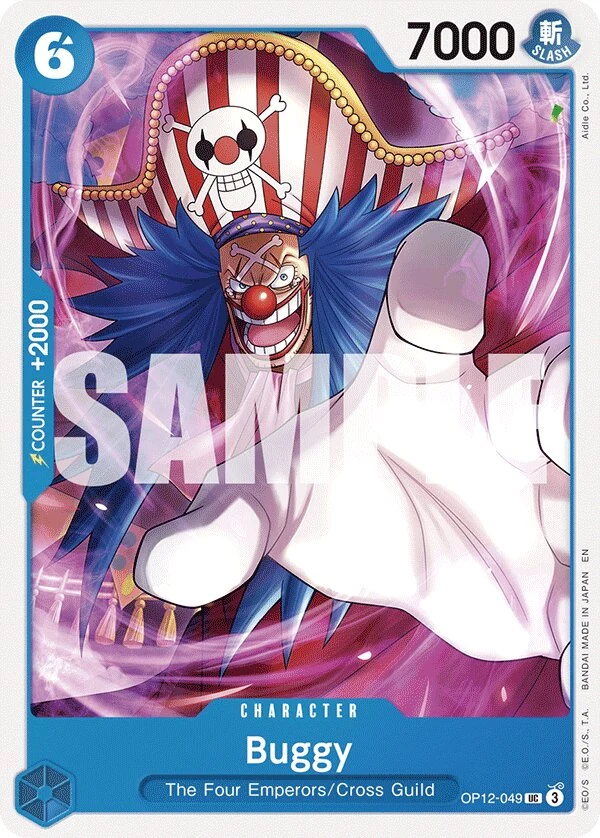 Carte One Piece anglaise Buggy OP12-049 UC