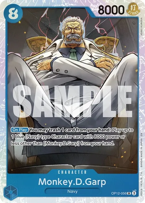 Carte One Piece anglaise OP12-056 Monkey.D.Garp