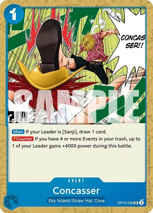 Carte One Piece anglaise OP12-059 Concasser