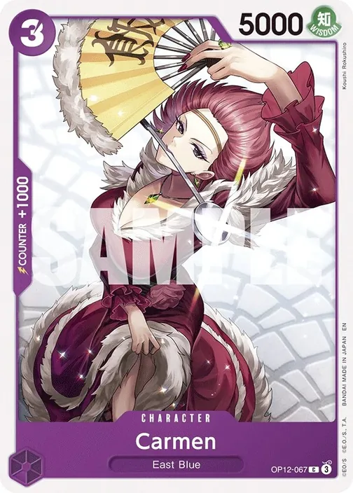 Carte One Piece anglaise OP12-067 Carmen