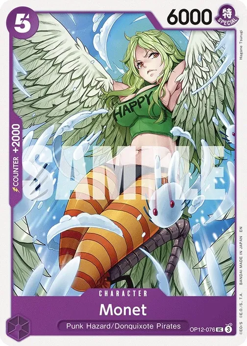 Carte One Piece anglaise OP12-076 Monet