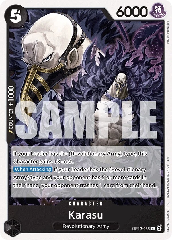 Carte One Piece anglaise Karasu OP12-085 C