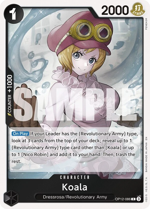 Carte One Piece anglaise Koala OP12-086 R