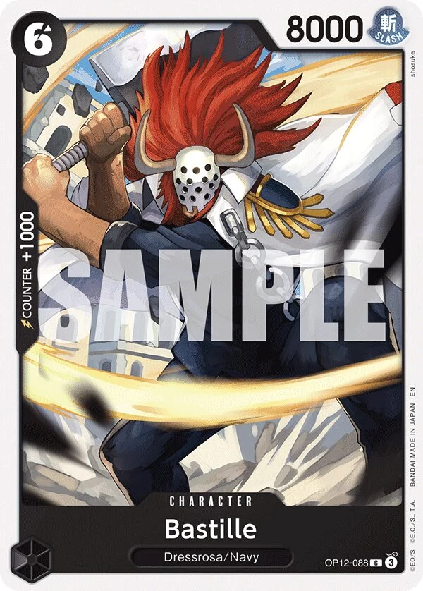 Carte One Piece anglaise Bastille OP12-088 C
