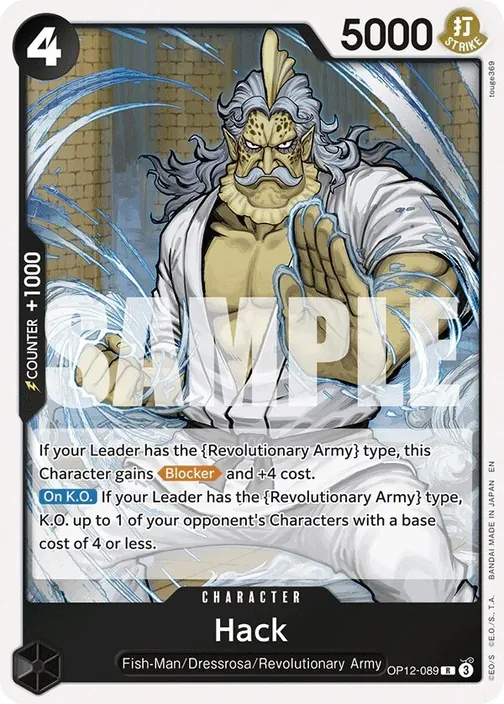 Carte One Piece anglaise OP12-089 Hack