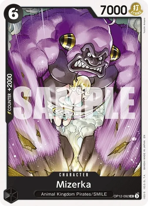 Carte One Piece anglaise OP12-092 Mizerka