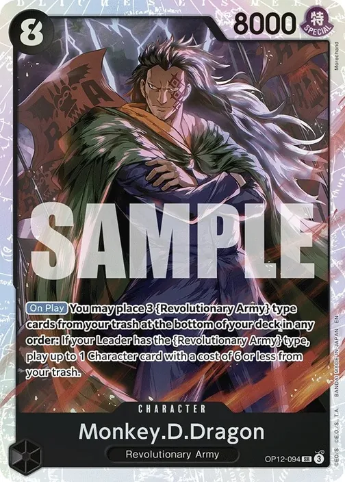 Carte One Piece anglaise OP12-094 Monkey.D.Dragon