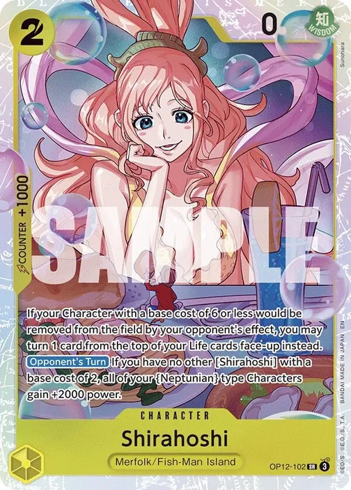 Carte One Piece anglaise OP12-102 Shirahoshi
