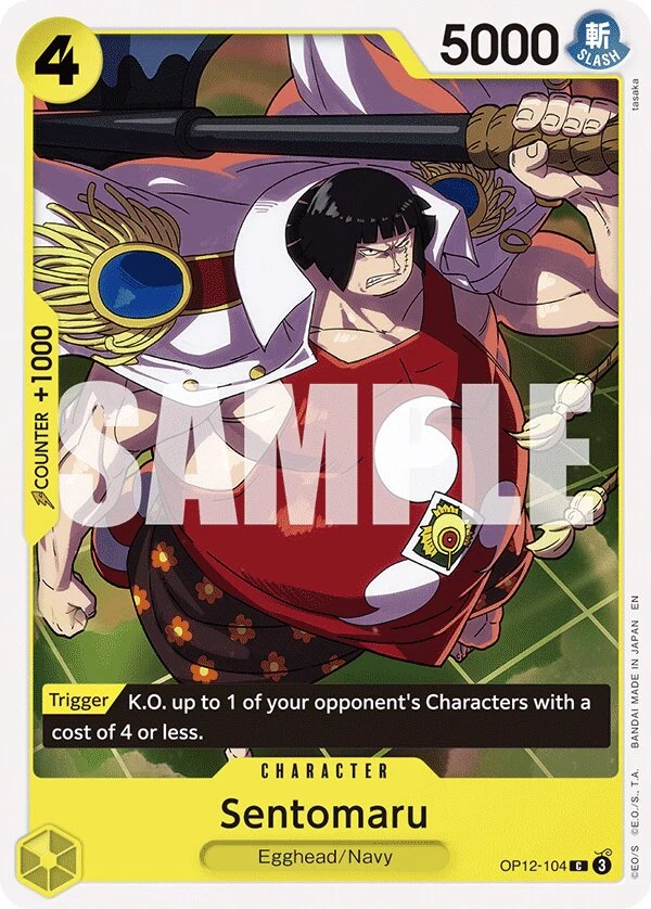 Carte One Piece anglaise Sentomaru OP12-104 C
