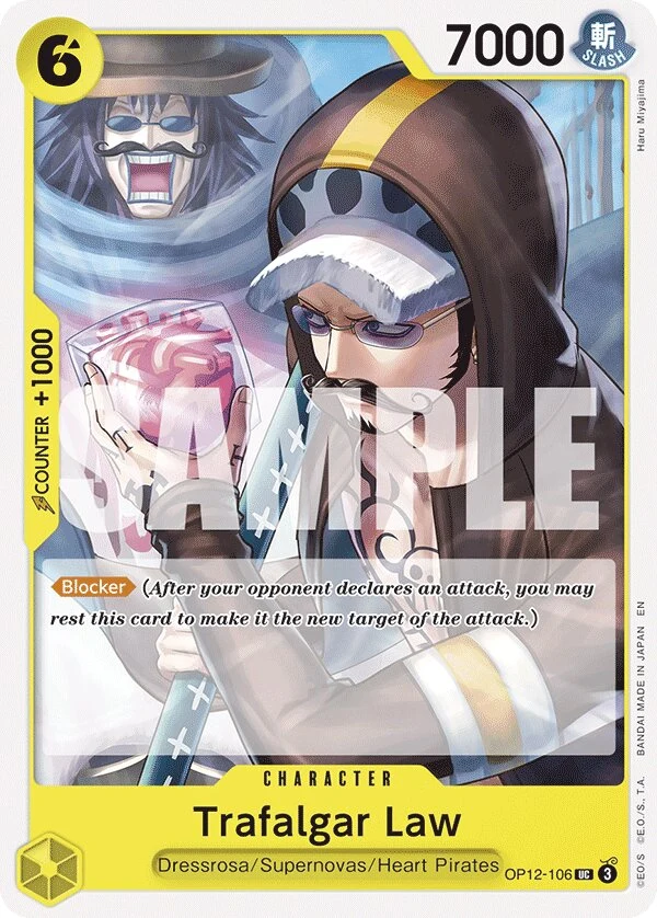 Carte One Piece anglaise Trafalgar Law OP12-106 UC