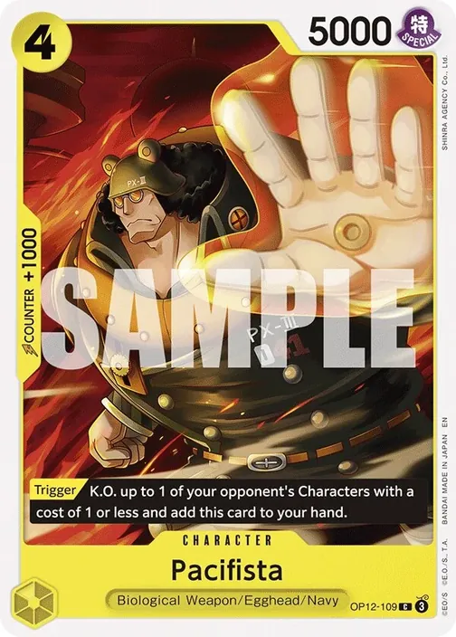 Carte One Piece anglaise OP12-109 Pacifista