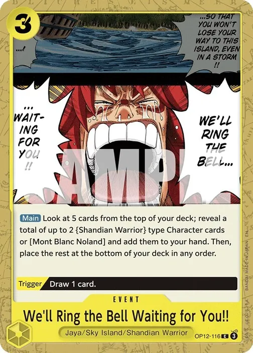 Carte One Piece anglaise OP12-116 We'll Ring the Bell Waiting for You!!
