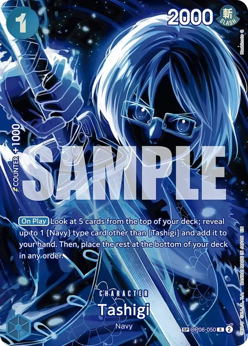 Carte One Piece anglaise OP06-050 Tashigi (version 3)