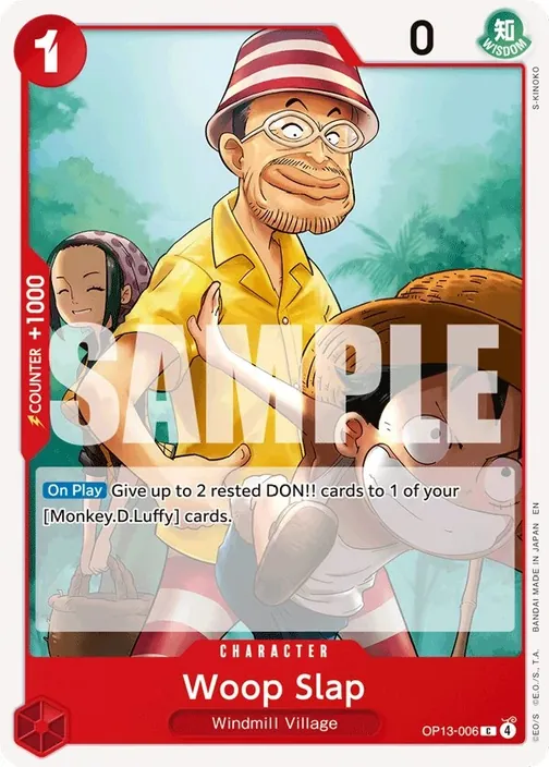 Carte One Piece anglaise OP13-006 Woop Slap