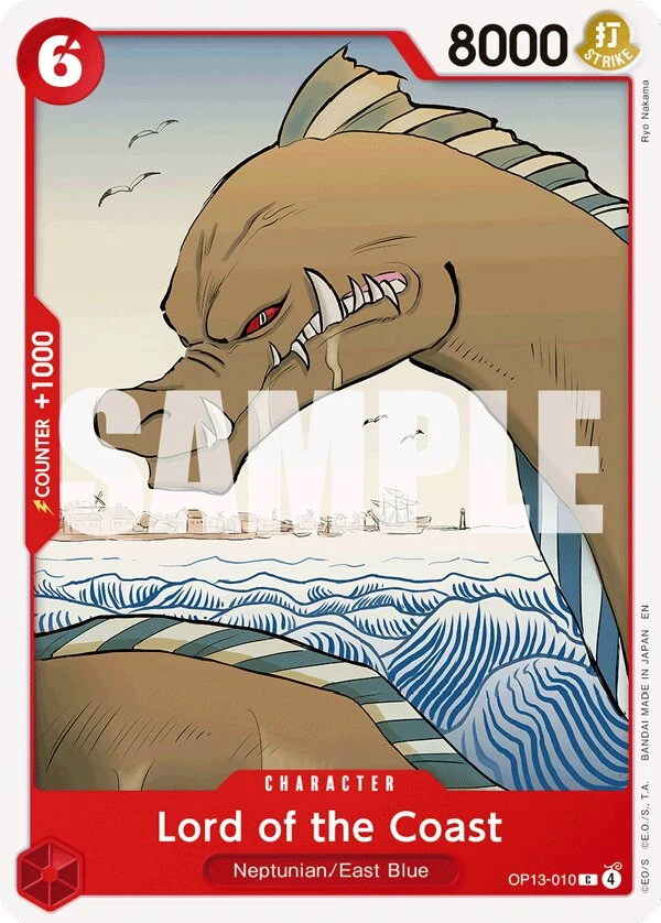 Carte One Piece anglaise Lord of the Coast OP13-010 C