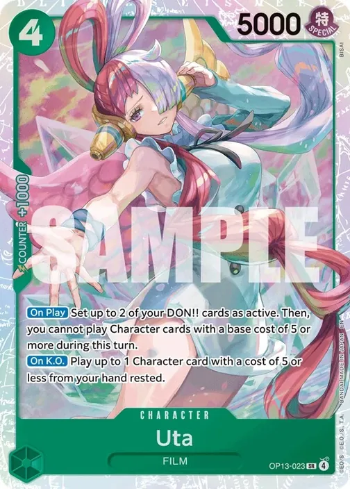 Carte One Piece anglaise OP13-023 Uta