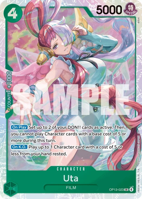 Carte One Piece anglaise Uta OP13-023 SR