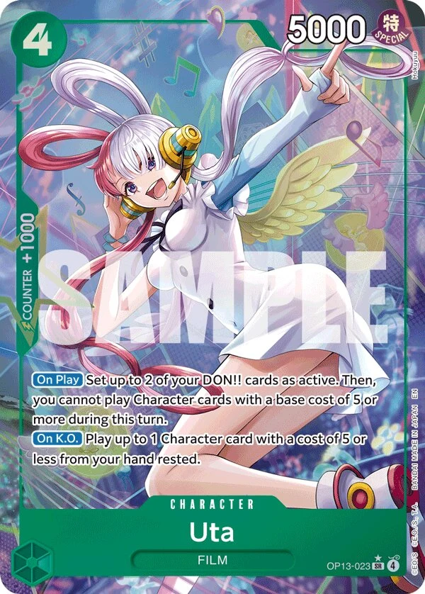 Carte One Piece anglaise Uta OP13-023 SR