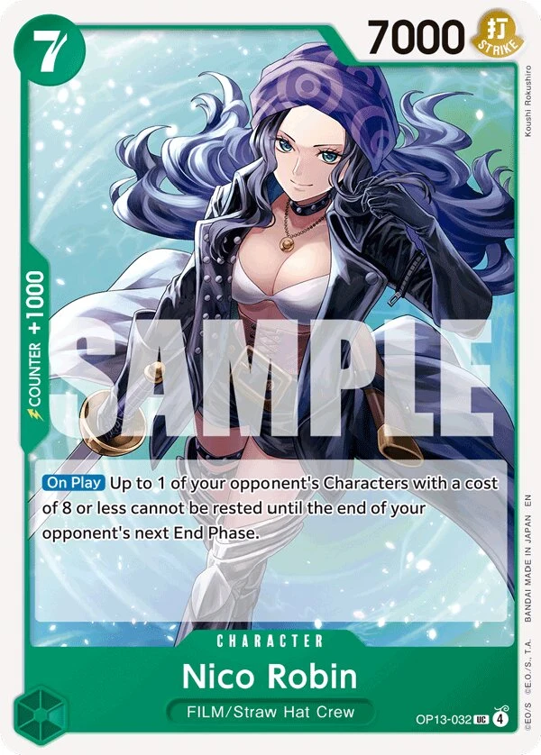Carte One Piece anglaise Nico Robin OP13-032 UC