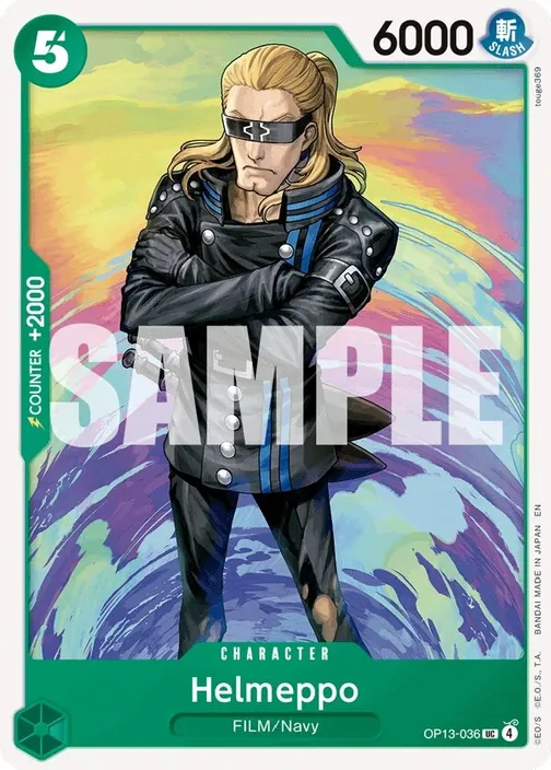 Carte One Piece anglaise OP13-036 Helmeppo