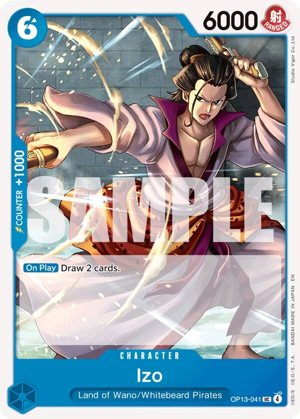 Carte One Piece anglaise Izo OP13-041 UC