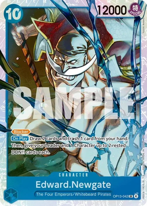 Carte One Piece anglaise OP13-042 Edward.Newgate