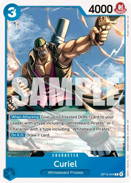 Carte One Piece anglaise OP13-044 Curiel