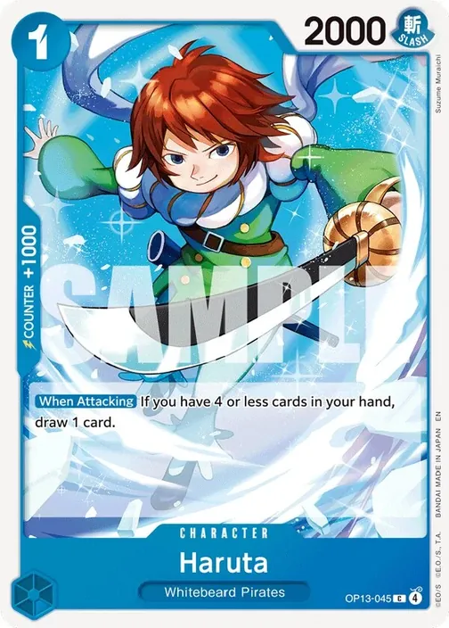 Carte One Piece anglaise OP13-045 Haruta