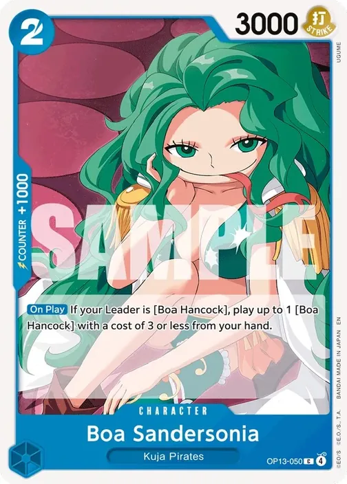 Carte One Piece anglaise OP13-050 Boa Sandersonia