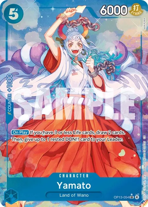 Carte One Piece anglaise OP13-054 Yamato (version 2)