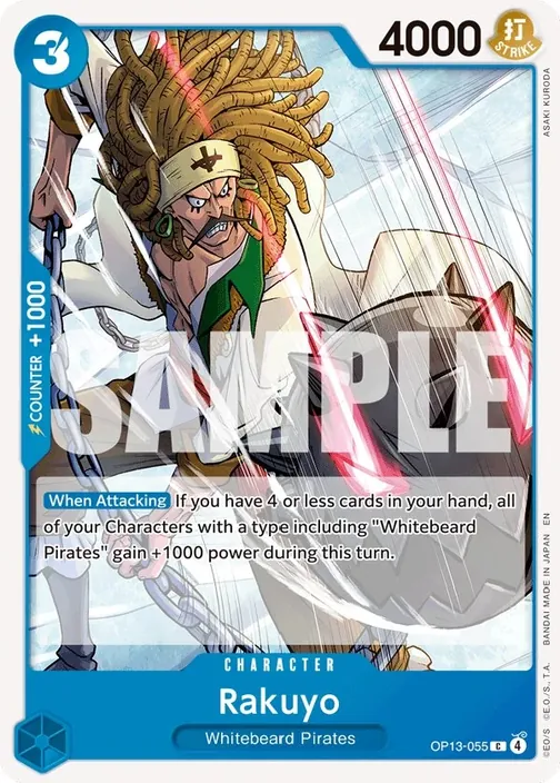 Carte One Piece anglaise OP13-055 Rakuyo
