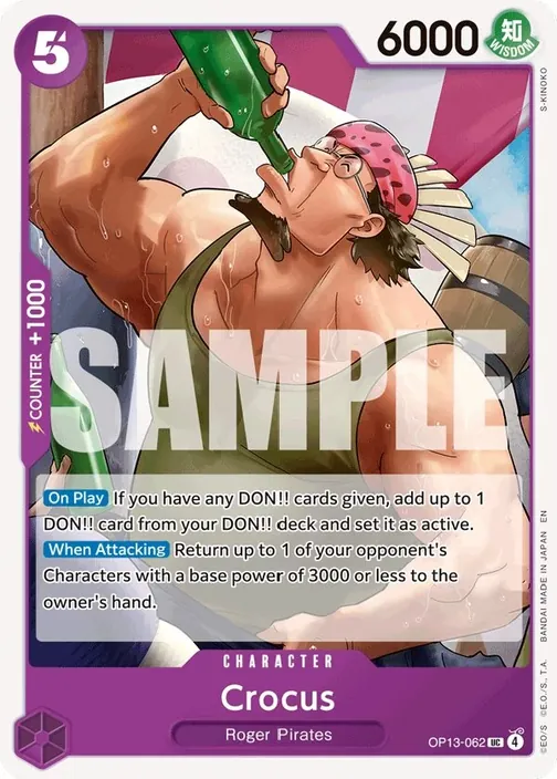 Carte One Piece anglaise OP13-062 Crocus
