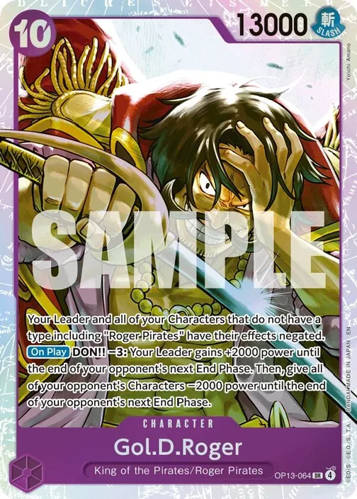 Carte One Piece anglaise OP13-064 Gol.D.Roger
