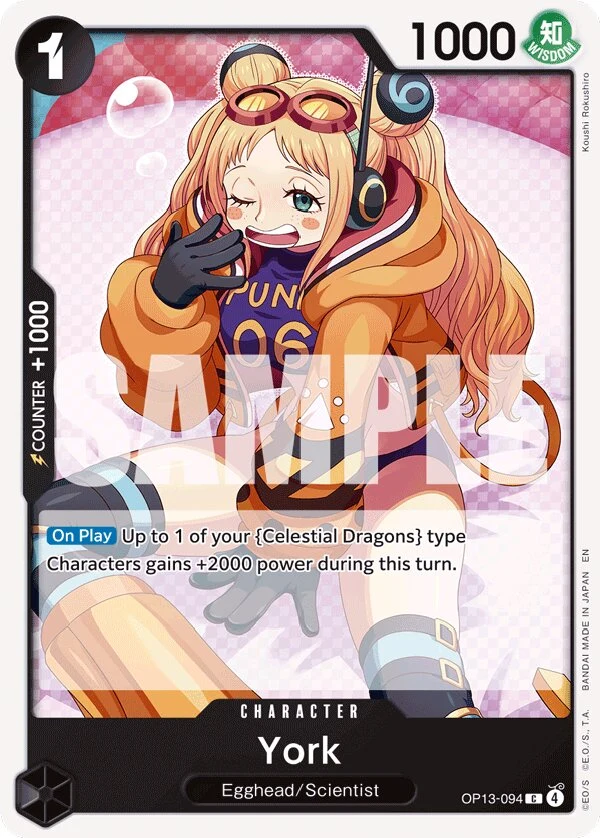 Carte One Piece anglaise York OP13-094 C