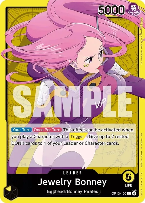 Carte One Piece anglaise OP13-100 Jewelry Bonney