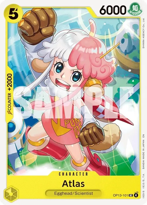 Carte One Piece anglaise OP13-101 Atlas