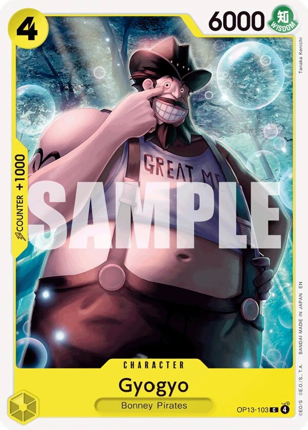 Carte One Piece anglaise Gyogyo OP13-103 C