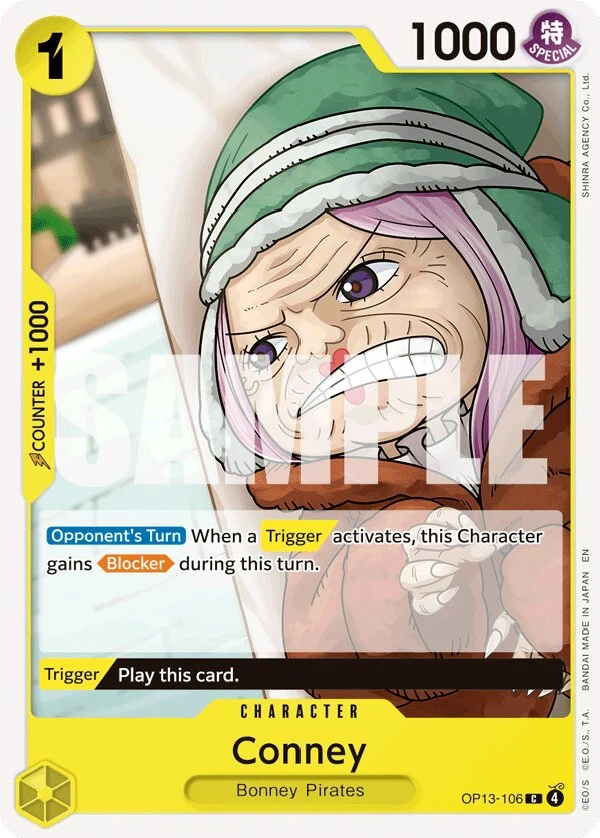 Carte One Piece anglaise Conney OP13-106 C