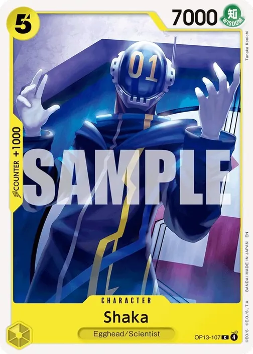 Carte One Piece anglaise OP13-107 Shaka