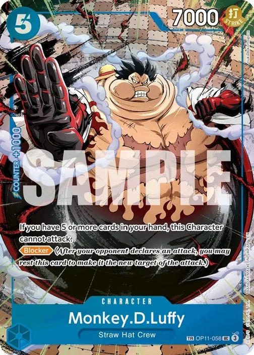 Carte One Piece anglaise OP11-058 Monkey.D.Luffy (version 2)
