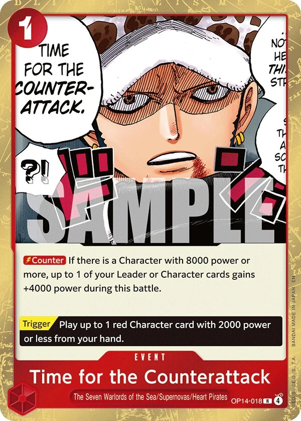 Carte One Piece anglaise Time for the Counterattack OP14-018 R