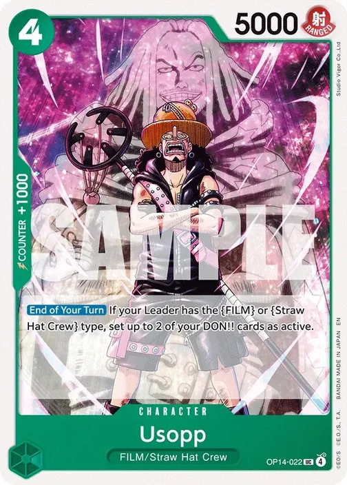 Carte One Piece anglaise OP14-022 Usopp